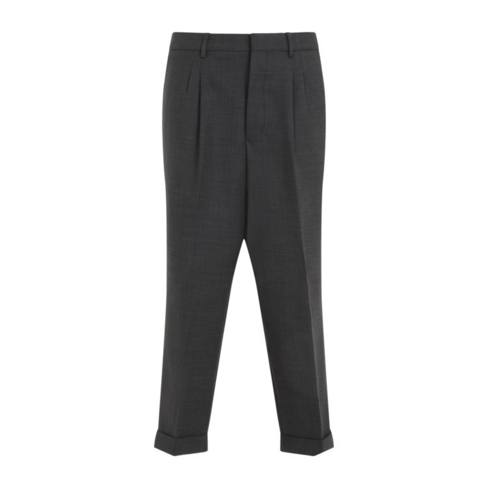 Ami Tailored Grey Trousers With Pleated Front - NWT